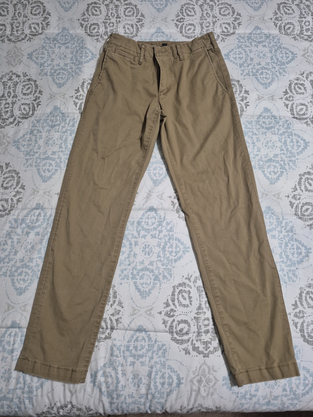 American Eagle Outfitters Khaki Straight Leg Chinos - Beige